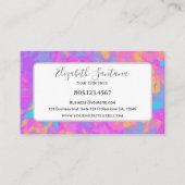 Carte De Visite Splash couleur (Dos)