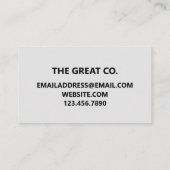 Carte De Visite Splash couleur moderne (Dos)