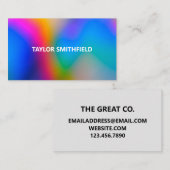 Carte De Visite Splash couleur moderne (Devant / Derrière)