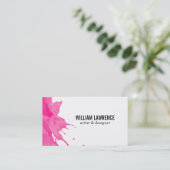 Carte De Visite Splash | Expressif (rose chaud) (Debout devant)