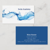 Carte De Visite Splash instructeur de natation (Devant / Derrière)