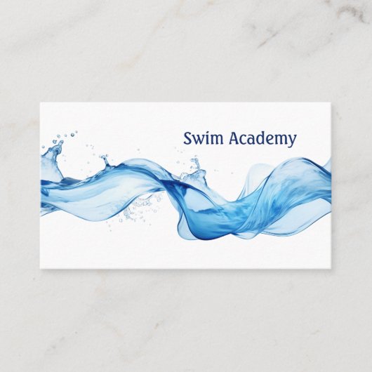 Carte De Visite Splash instructeur de natation (Devant)