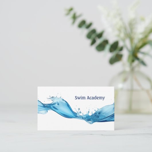 Carte De Visite Splash instructeur de natation (Debout devant)