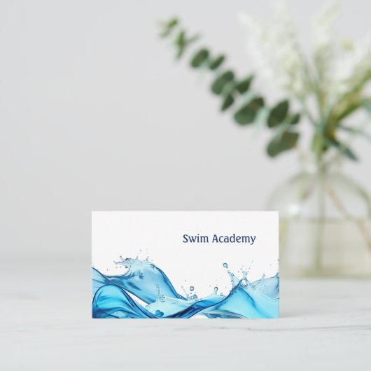 Carte De Visite Splash instructeur de natation (Debout devant)