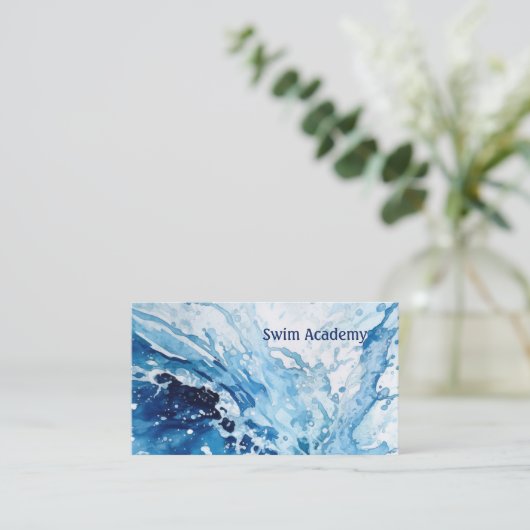 Carte De Visite Splash instructeur de natation (Debout devant)