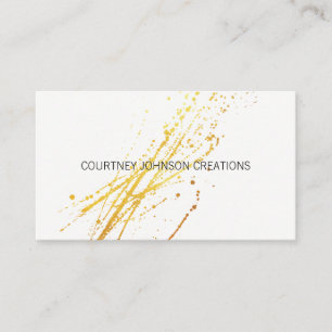 Carte De Visite Splatte Expressive Or