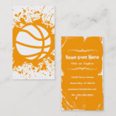 Carte De Visite splatz de basket (Devant / Derrière)