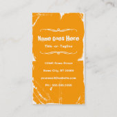 Carte De Visite splatz de basket (Dos)