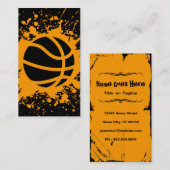 Carte De Visite splatz de basket-ball (Devant / Derrière)