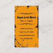 Carte De Visite splatz de basket-ball (Dos)