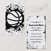 Carte De Visite splatz de basket-ball (Devant / Derrière)