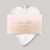 Carte De Visite Splter or Script Tan Aquarelle Abstraite