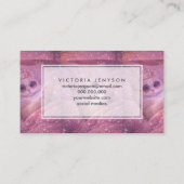 Carte De Visite Spoiled Princess Cat Texting in Bed                (Dos)