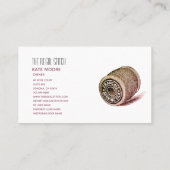 Carte De Visite Spool De Fil Sur Mesure De Seamstress (Dos)