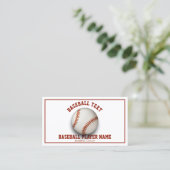 Carte De Visite Sport Coach Baseball (Debout devant)