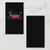 Carte De Visite Sport de rangée d'aviron d'équipage de bateau de (Devant / Derrière)