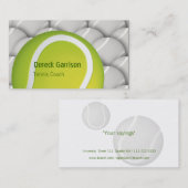 Carte De Visite Sport du car | de Tenis (Devant / Derrière)