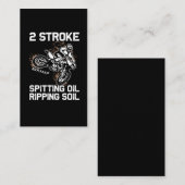 Carte De Visite Sport Motocross Offroad (Devant / Derrière)