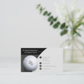 Carte De Visite Sport professionnel de maître de volleyball du car (Debout devant)