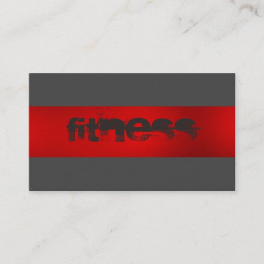 Carte de visite sport ultra-épais Red Grey (Devant)