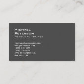 Carte de visite sport ultra-épais Red Grey (Dos)