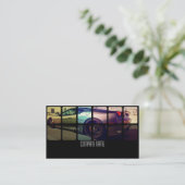 Carte De Visite Sport Voiture exotique de différentes couleurs (Debout devant)