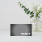 Carte de visite sportif Black Grey tendance (Debout devant)