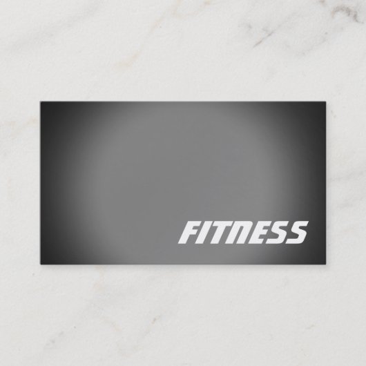 Carte de visite sportif Black Grey tendance (Devant)