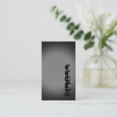 Carte de visite sportif Black Grey tendance (Debout devant)