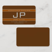 Carte De Visite Sportif Brown et gris (Devant / Derrière)