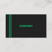 Carte de visite sportif high tech ment green (Devant)