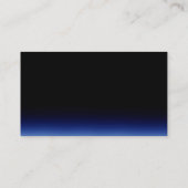 Carte de visite sportif tendance Black Blue Fitnes (Dos)