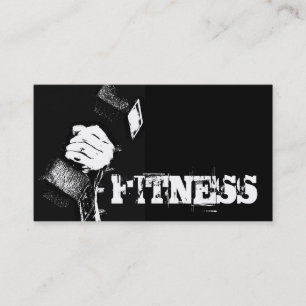 Carte de visite sportif tendance Black Fitness