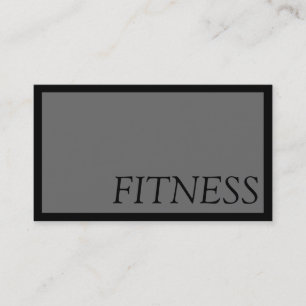 Carte de visite sportif tendance Grey Fitness