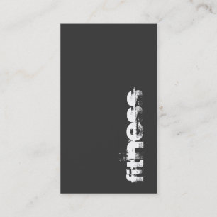 Carte de visite sportif vertical élégant gris