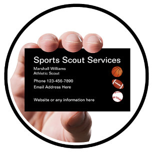 Carte De Visite Sports Athletic Scout Disposition Simple
