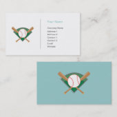Carte De Visite Sports - base-ball - affaires (Devant / Derrière)
