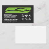 Carte De Visite Sports Car Stylized Logo | Auto Services  (Devant / Derrière)