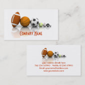 Carte De Visite Sports/carte de visite de boules (Devant / Derrière)