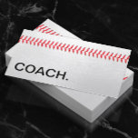 Carte De Visite Sports professionnels entraîneurs de baseball<br><div class="desc">Baseball Stitches Sports Coach Cartes de visite.</div>