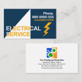 Carte De Visite Spotlight Service électrique Lightning (Devant / Derrière)