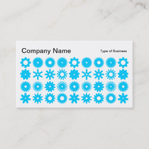 Carte De Visite Spots - bleu ciel sur blanc