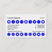 Carte De Visite Spots - Bleu sur blanc (Dos)