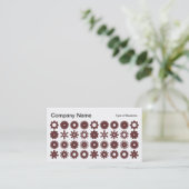 Carte De Visite Spots - Brown sur blanc (Debout devant)