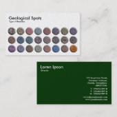 Carte De Visite Spots géologiques - Pearl (Devant / Derrière)