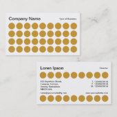 Carte De Visite Spots - Golden on White (Devant / Derrière)