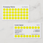 Carte De Visite Spots - Jaune, Noir et Blanc (Devant / Derrière)