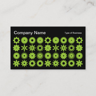 Carte De Visite Spots - Martian Green sur Black