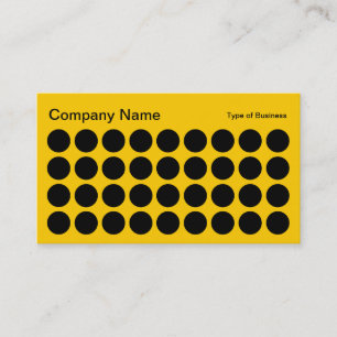 Carte De Visite Spots - Noir et Ambre
