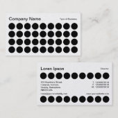 Carte De Visite Spots - Noir et Blanc (Or) (Devant / Derrière)